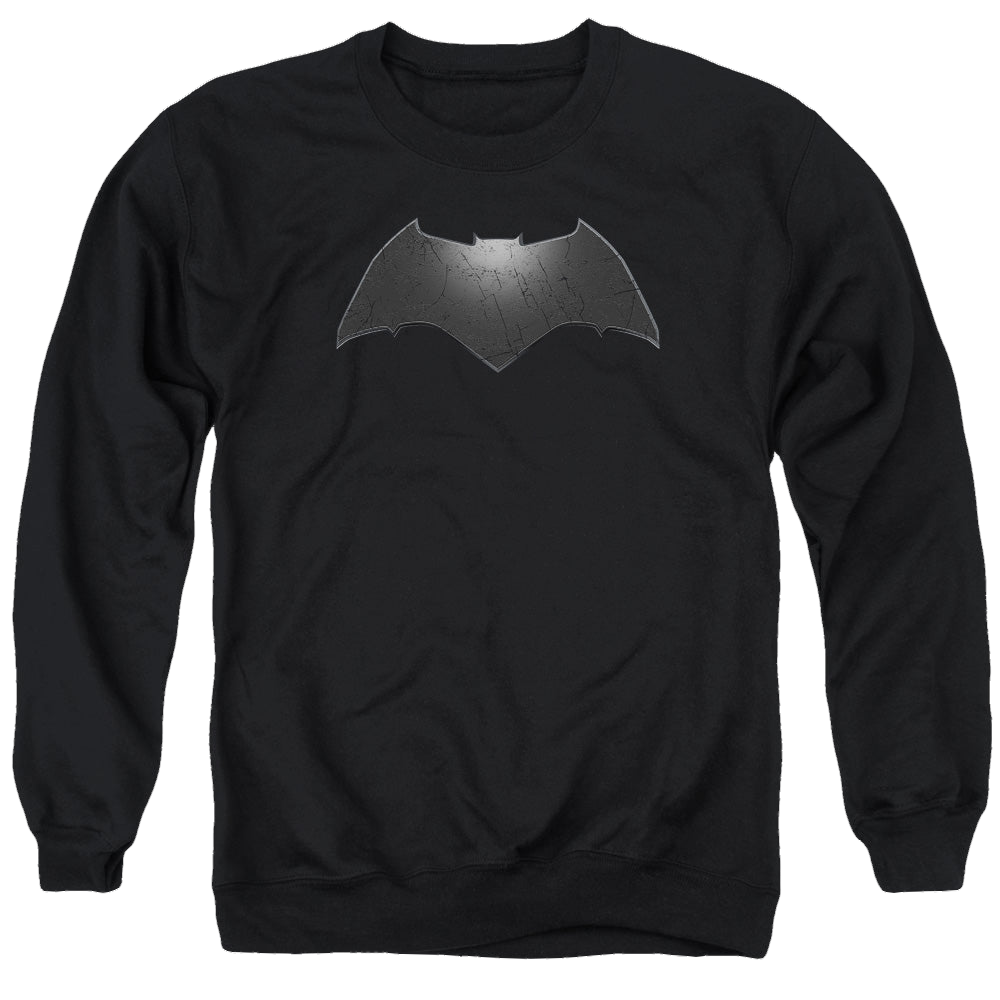 Batman v Superman Beveled Bat Logo - Men's Crewneck Sweatshirt Men's Crewneck Sweatshirt Batman