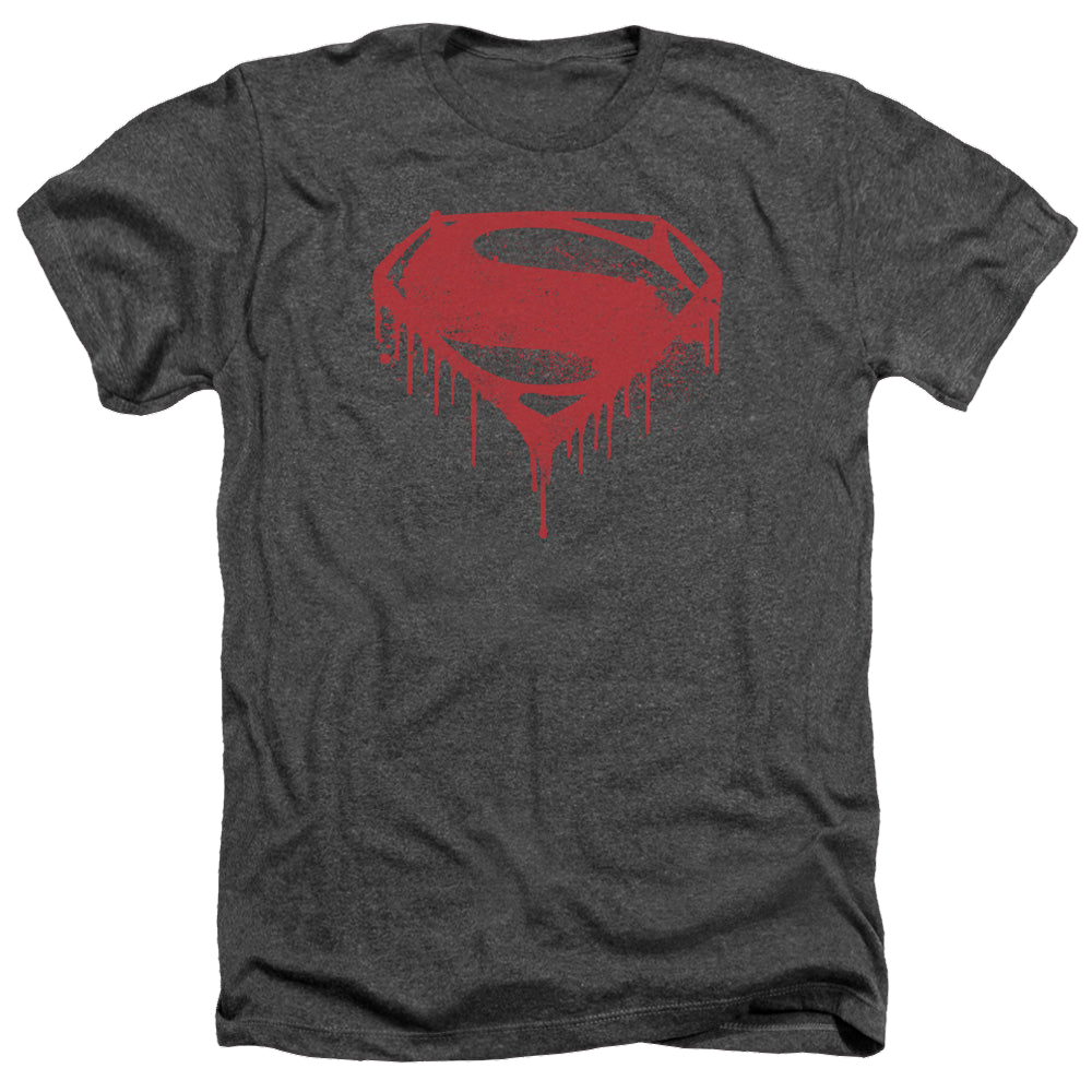 Batman v Superman Splattered - Men's Heather T-Shirt Men's Heather T-Shirt Batman