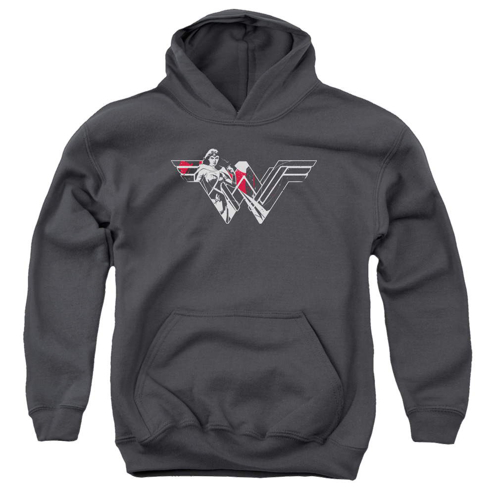 Batman v Superman Wonder Splatter Logo - Youth Hoodie Youth Hoodie (Ages 8-12) Batman