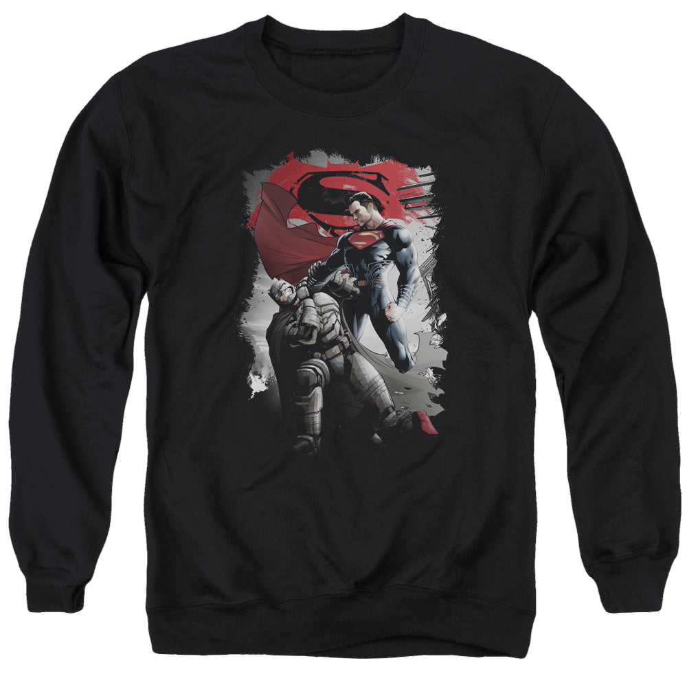 Batman v Superman Choke - Men's Crewneck Sweatshirt Men's Crewneck Sweatshirt Batman
