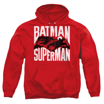 Batman v Superman Silhouette Fight - Pullover Hoodie Pullover Hoodie Batman