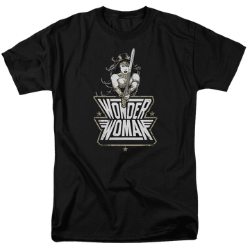 Black men's regular fit t-shirt with Batman v Superman Tough graphic