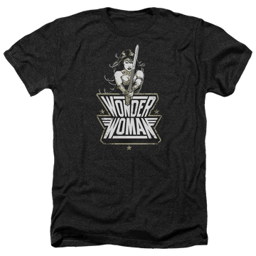 Charcoal men's heather t-shirt with Batman v Superman Tough graphic