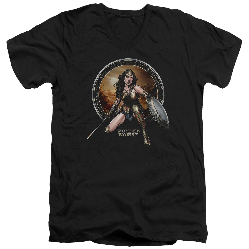 Batman v Superman Batlle Zone - Men's V-Neck T-Shirt Men's V-Neck T-Shirt Batman