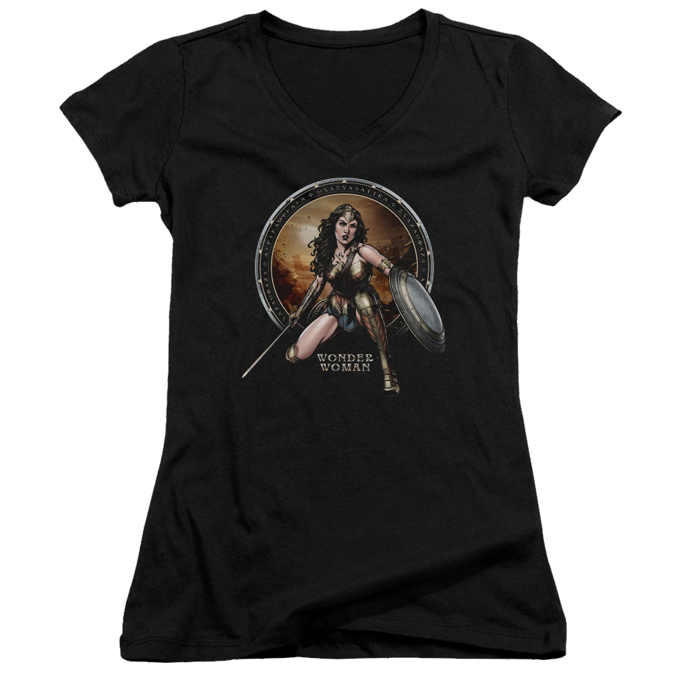 Batman v Superman Batlle Zone - Juniors V-Neck T-Shirt Juniors V-Neck T-Shirt Batman
