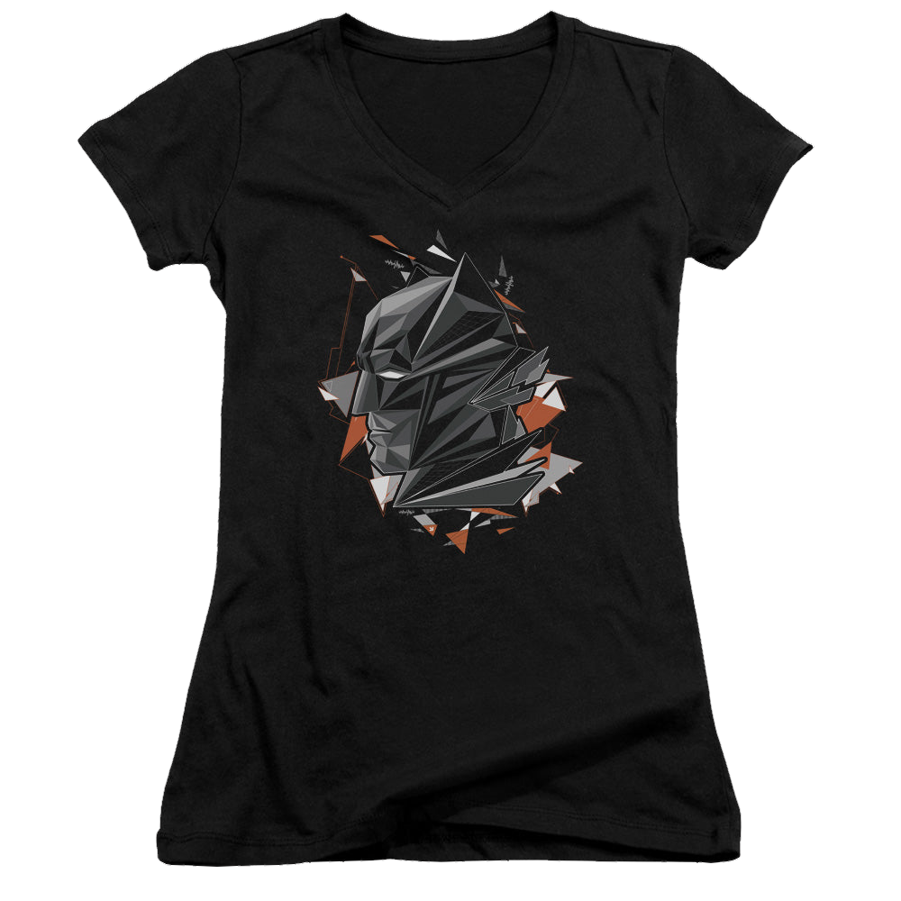 Batman v Superman Bat Head Tech - Juniors V-Neck T-Shirt Juniors V-Neck T-Shirt Batman