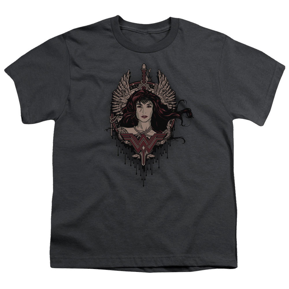 Batman v Superman Winged Goddess - Youth T-Shirt Youth T-Shirt (Ages 8-12) Batman