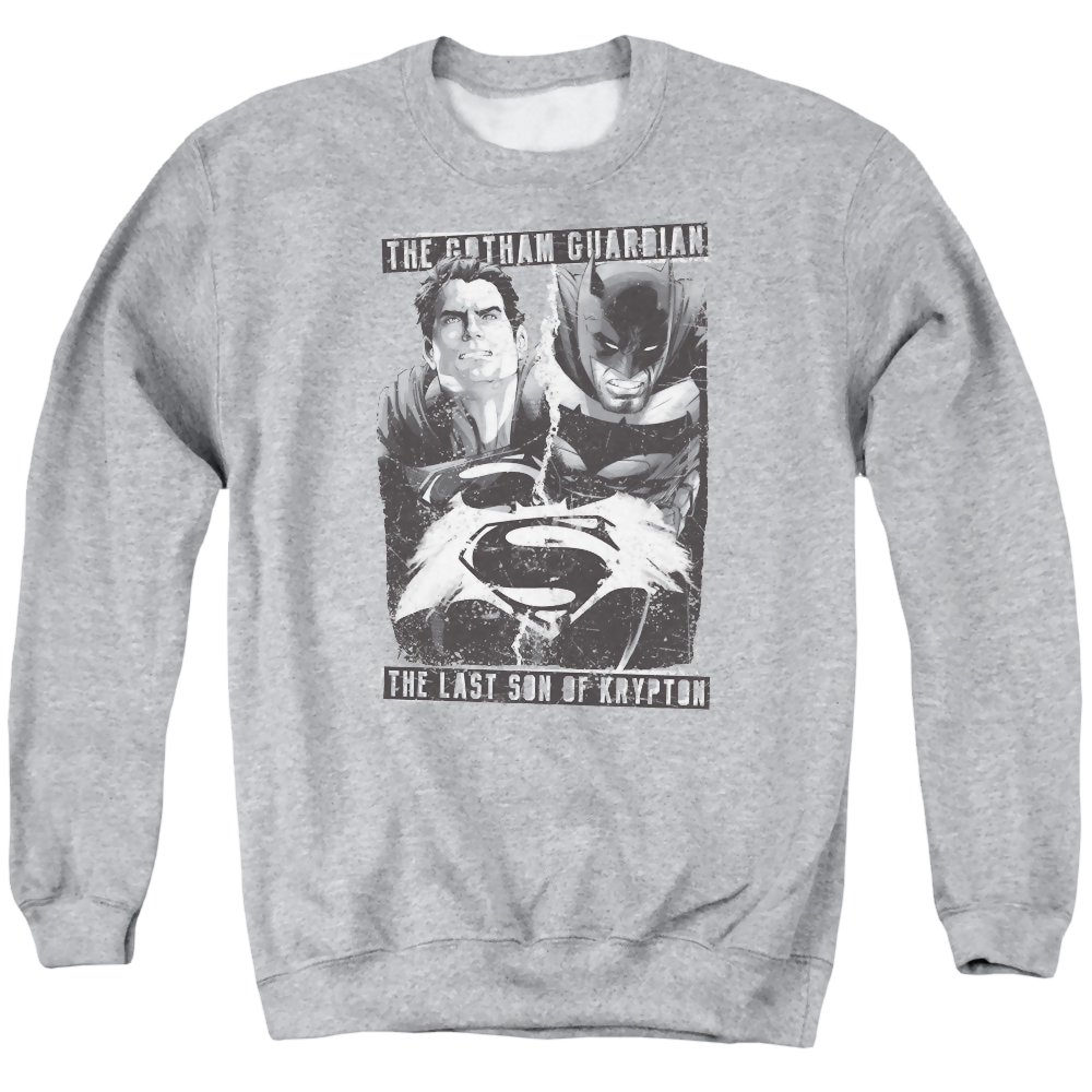 Batman v Superman Guardian V Son - Men's Crewneck Sweatshirt Men's Crewneck Sweatshirt Batman