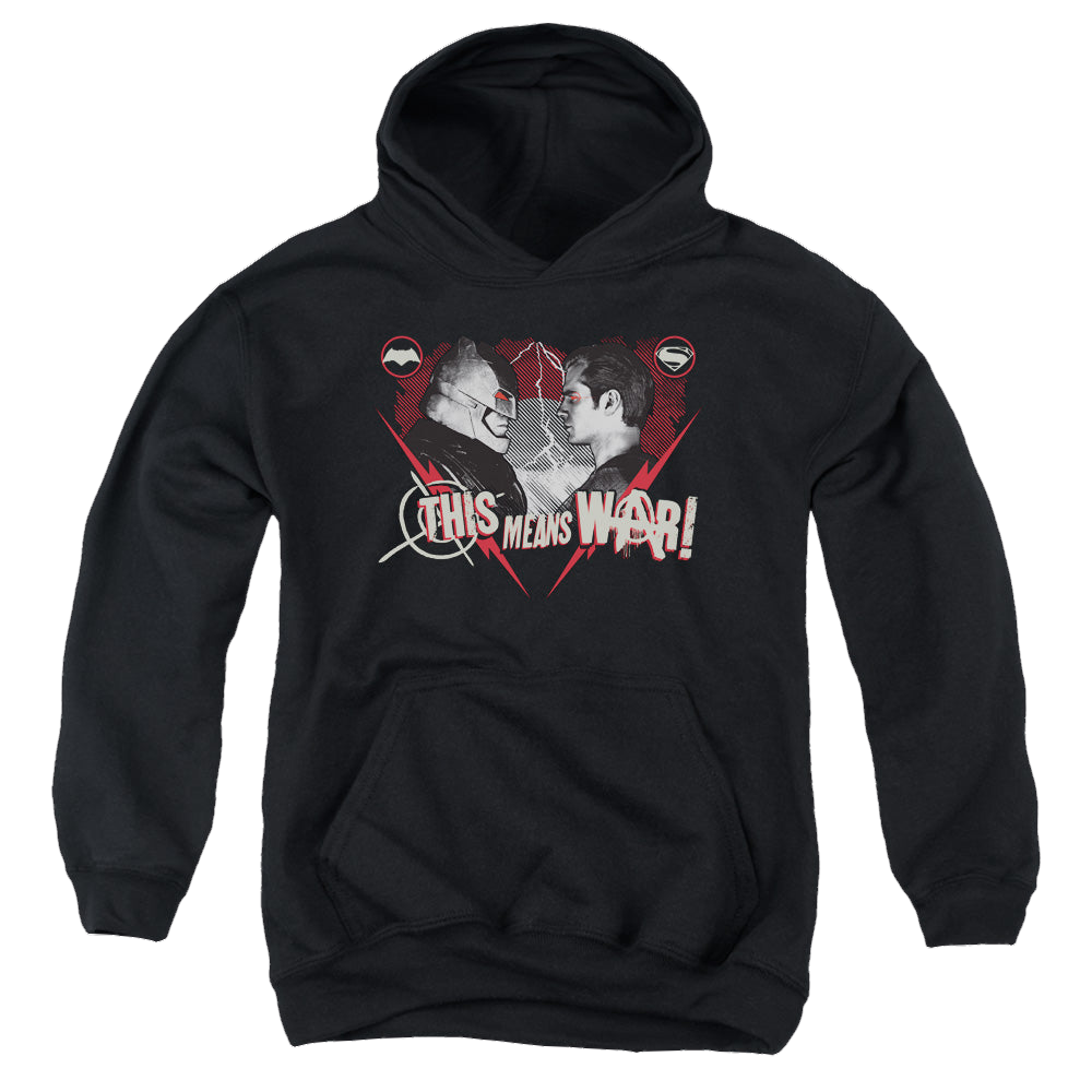 Batman v Superman This Means War - Youth Hoodie Youth Hoodie (Ages 8-12) Batman