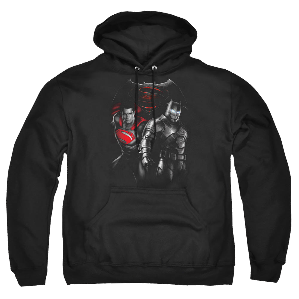 Batman v Superman Stand Off - Pullover Hoodie Pullover Hoodie Batman