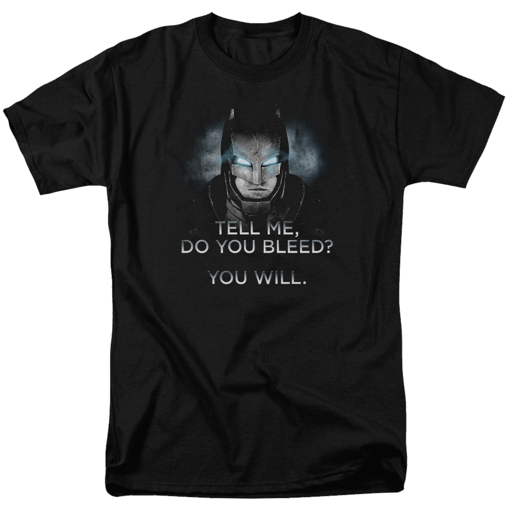 Batman v Superman Do You Bleed - Men's Regular Fit T-Shirt Men's Regular Fit T-Shirt Batman