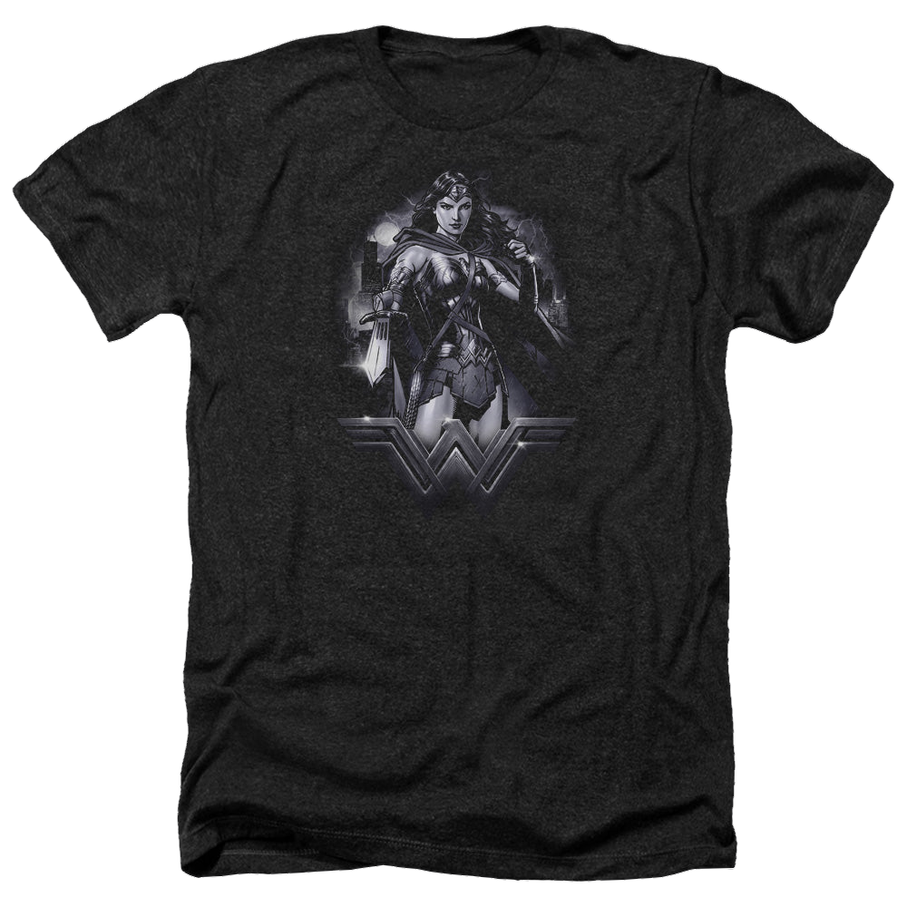 Batman v Superman Rainy Night - Men's Heather T-Shirt Men's Heather T-Shirt Batman