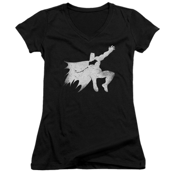 Batman v Superman Knight Silhouette - Juniors V-Neck T-Shirt Juniors V-Neck T-Shirt Batman