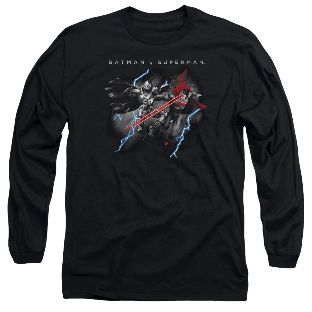 Batman v Superman Lightning Fight - Men's Long Sleeve T-Shirt Men's Long Sleeve T-Shirt Batman