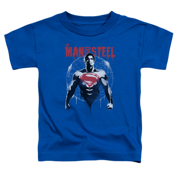 Royal kid's t-shirt for ages 4 to 7 with Batman v Superman Super Spray graphic