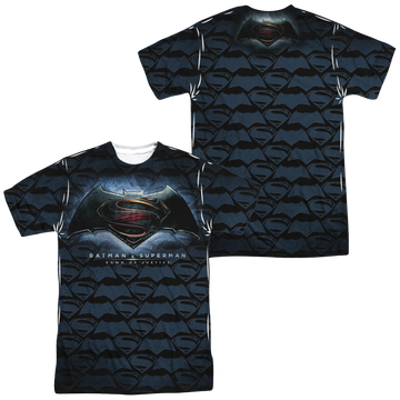 Batman v Superman Logo Pattern men's all-over print t-shirt