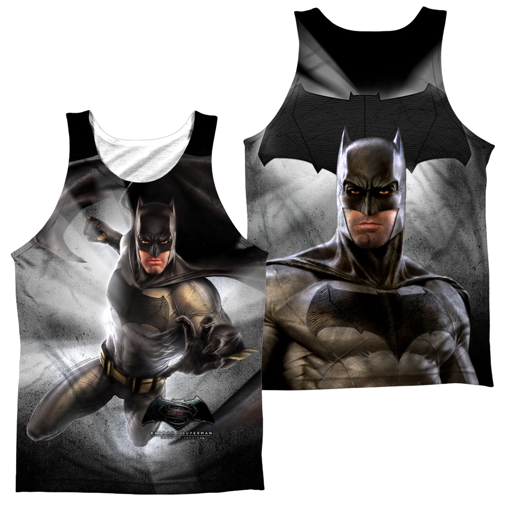 Batman v Superman Batman Light (Front/Back Print) - Men's All Over Print Tank Top Men's All Over Print Tank Batman