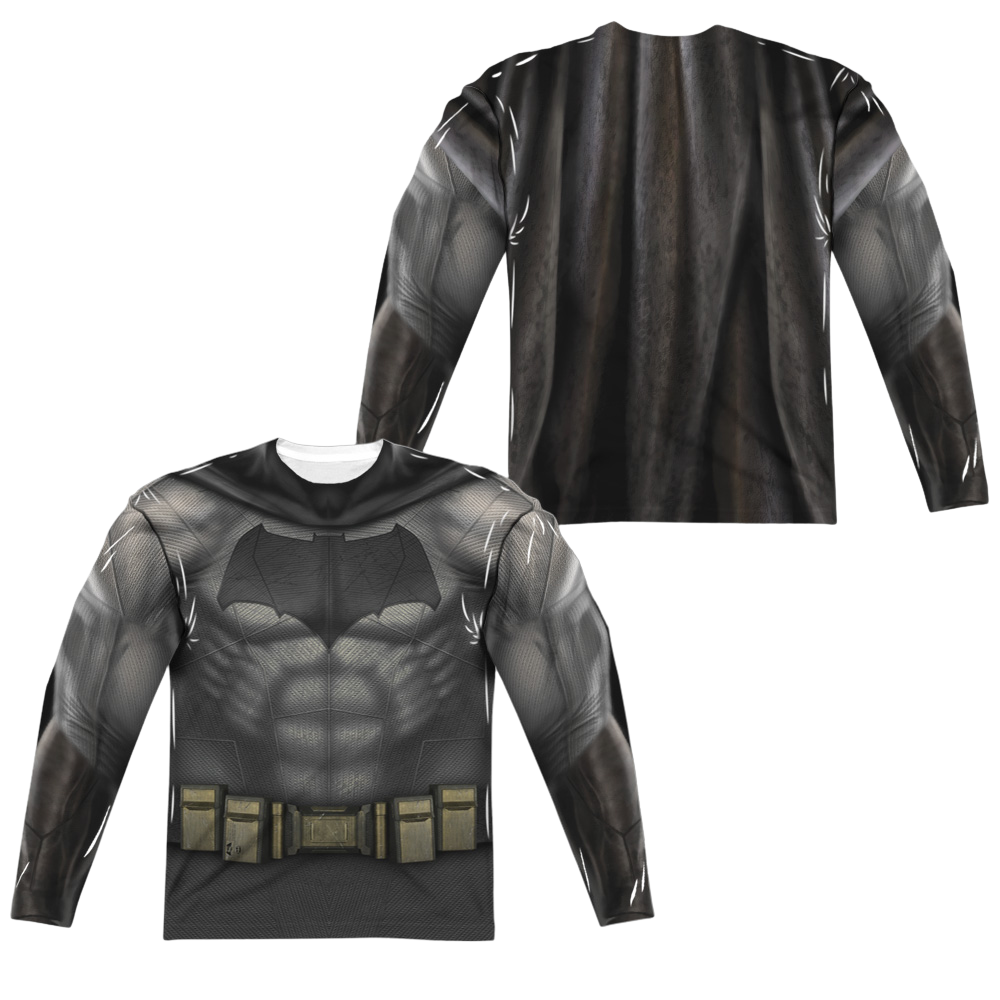 Batman v Superman Batman Uniform (Front/Back Print) - Men's All-Over Print Long Sleeve Men's All-Over Print Long Sleeve Batman