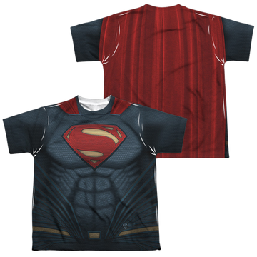 Batman v Superman Superman Uniform youth all-over print t-shirt for ages 8 to 12