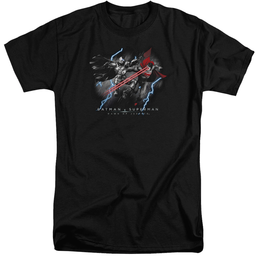 Batman v Superman Lightning V Heat Vision - Men's Tall Fit T-Shirt Men's Tall Fit T-Shirt Batman
