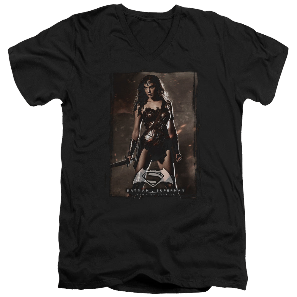 Batman v Superman Ww Poster - Men's V-Neck T-Shirt Men's V-Neck T-Shirt Batman