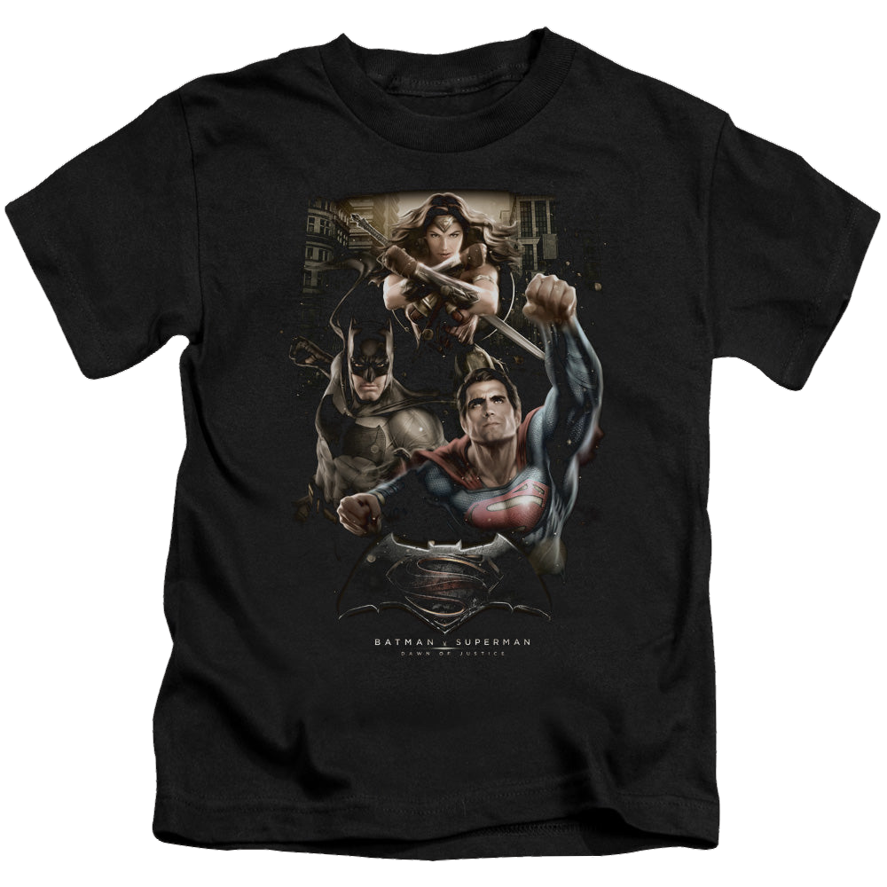 Batman v Superman Three In Action - Kid's T-Shirt Kid's T-Shirt (Ages 4-7) Batman