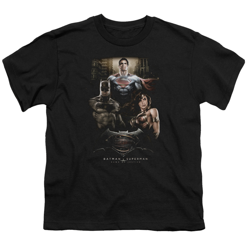 Batman v Superman Thre Three - Youth T-Shirt Youth T-Shirt (Ages 8-12) Batman