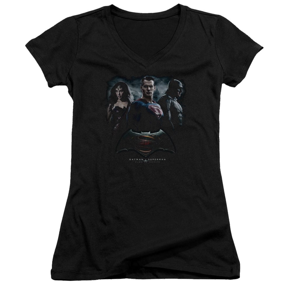 Batman v Superman Batman V Superman The Crew - Juniors V-Neck T-Shirt Juniors V-Neck T-Shirt Batman