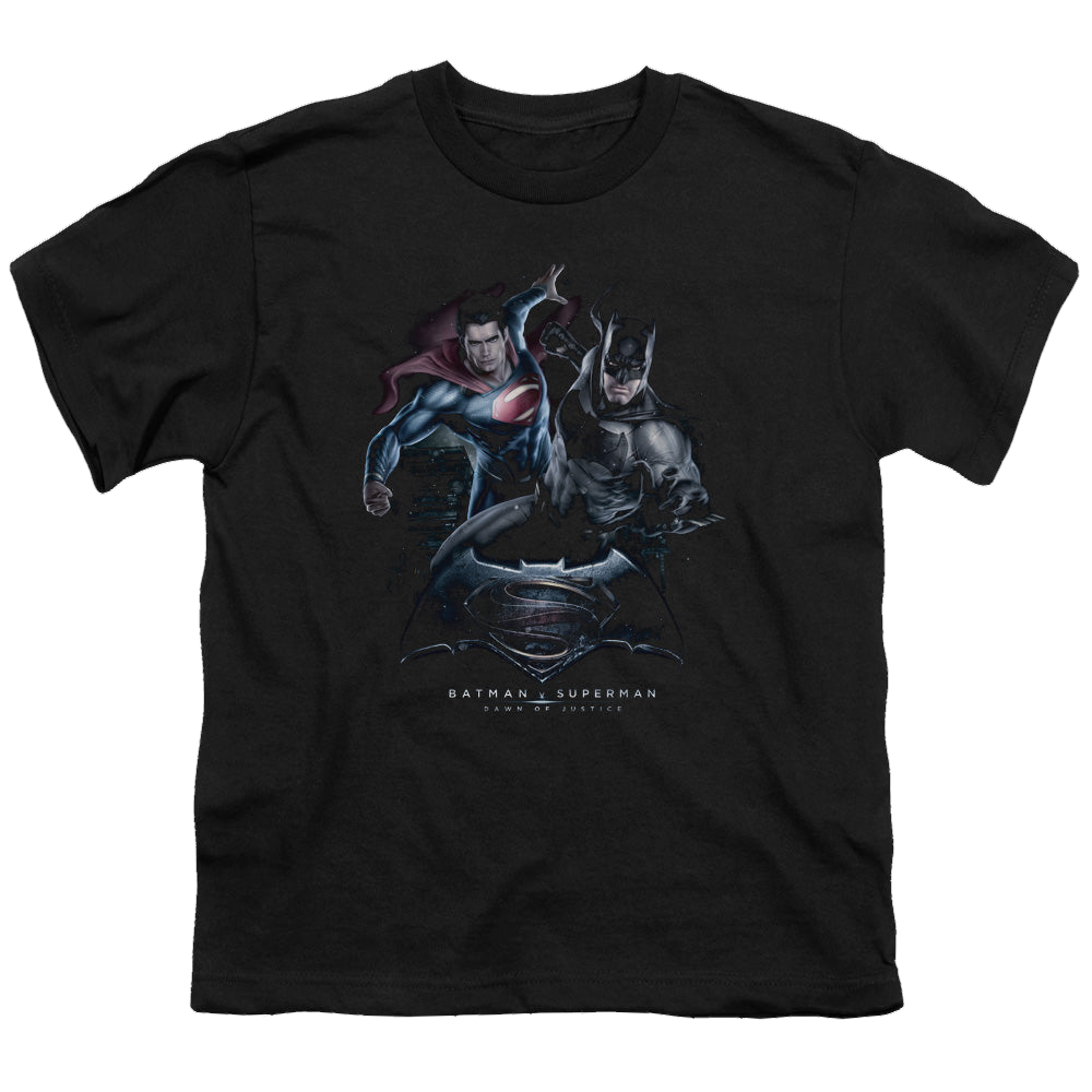 Batman v Superman Team Up - Youth T-Shirt Youth T-Shirt (Ages 8-12) Batman