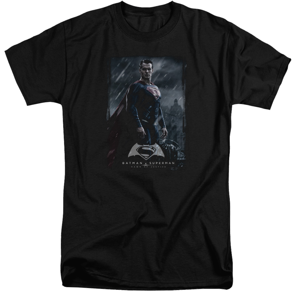 Batman v Superman Supe Poster - Men's Tall Fit T-Shirt Men's Tall Fit T-Shirt Batman