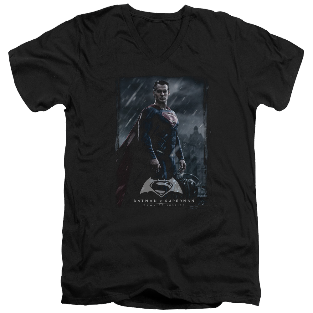 Batman v Superman Supe Poster - Men's V-Neck T-Shirt Men's V-Neck T-Shirt Batman