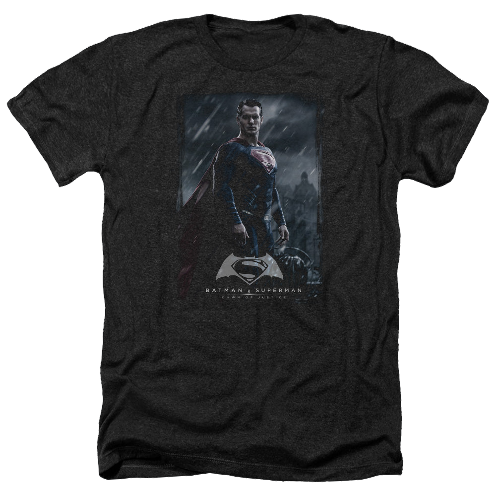 Batman v Superman Supe Poster - Men's Heather T-Shirt Men's Heather T-Shirt Batman