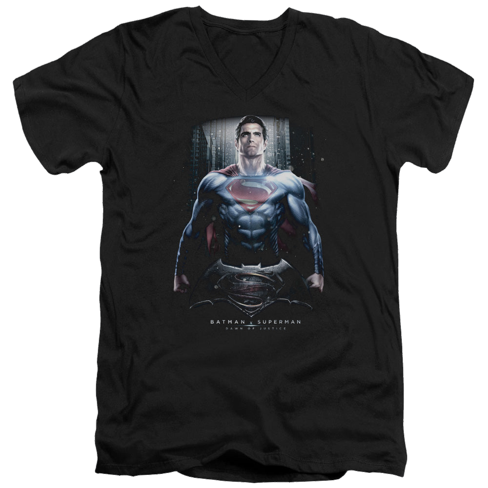 Batman v Superman Supe Ground Zero - Men's V-Neck T-Shirt Men's V-Neck T-Shirt Batman