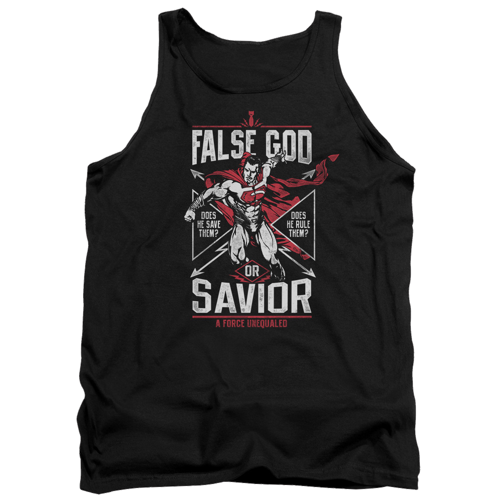 Batman v Superman False God Or Savior - Men's Tank Top Men's Tank Batman