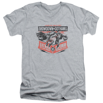 Batman v Superman Showdown In Gotham - Men's V-Neck T-Shirt Men's V-Neck T-Shirt Batman