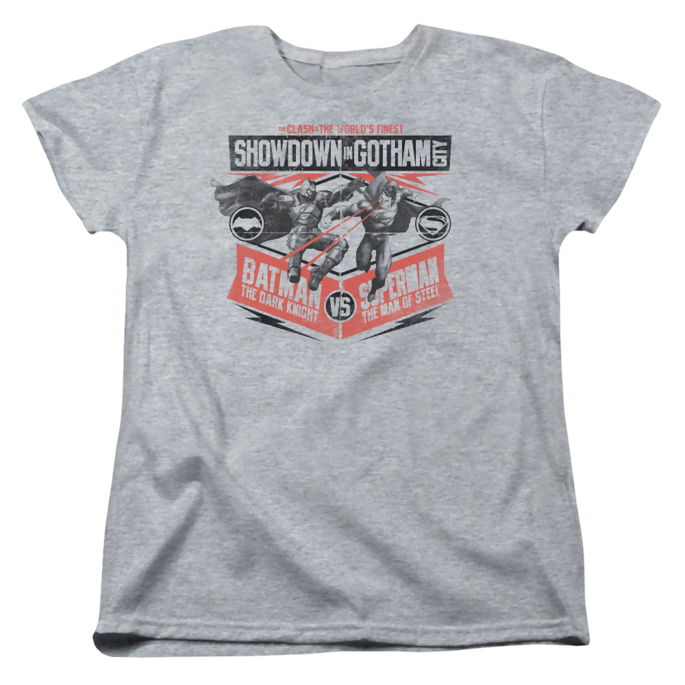 Batman v Superman Showdown In Gotham - Women's T-Shirt Women's T-Shirt Batman