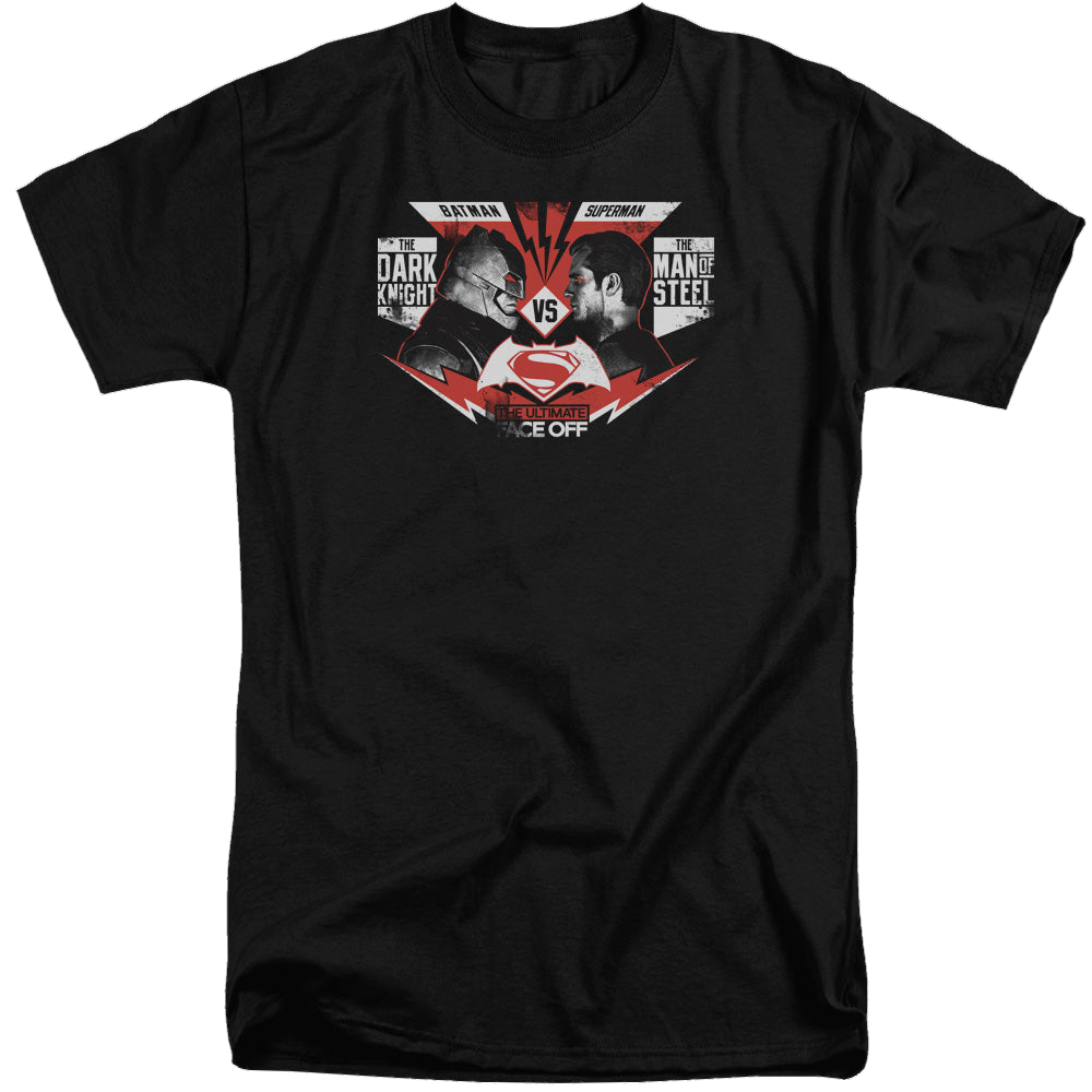 Batman v Superman Ultimate Face Off - Men's Tall Fit T-Shirt Men's Tall Fit T-Shirt Batman