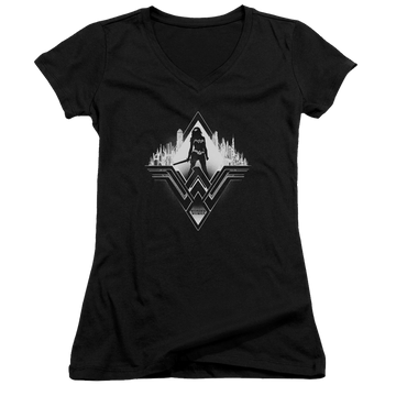 Batman v Superman City Warrior - Juniors V-Neck T-Shirt Juniors V-Neck T-Shirt Batman