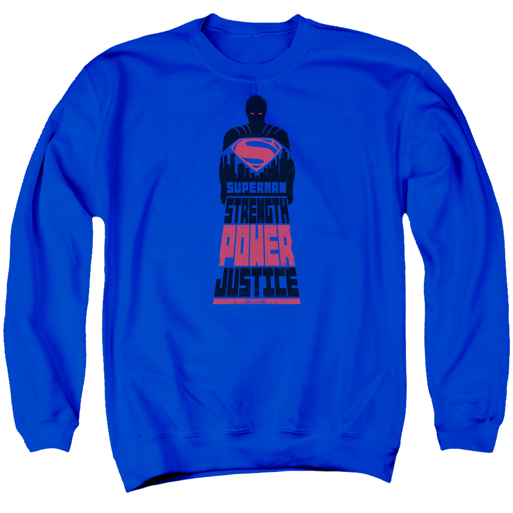 Batman v Superman Super Justice - Men's Crewneck Sweatshirt Men's Crewneck Sweatshirt Batman
