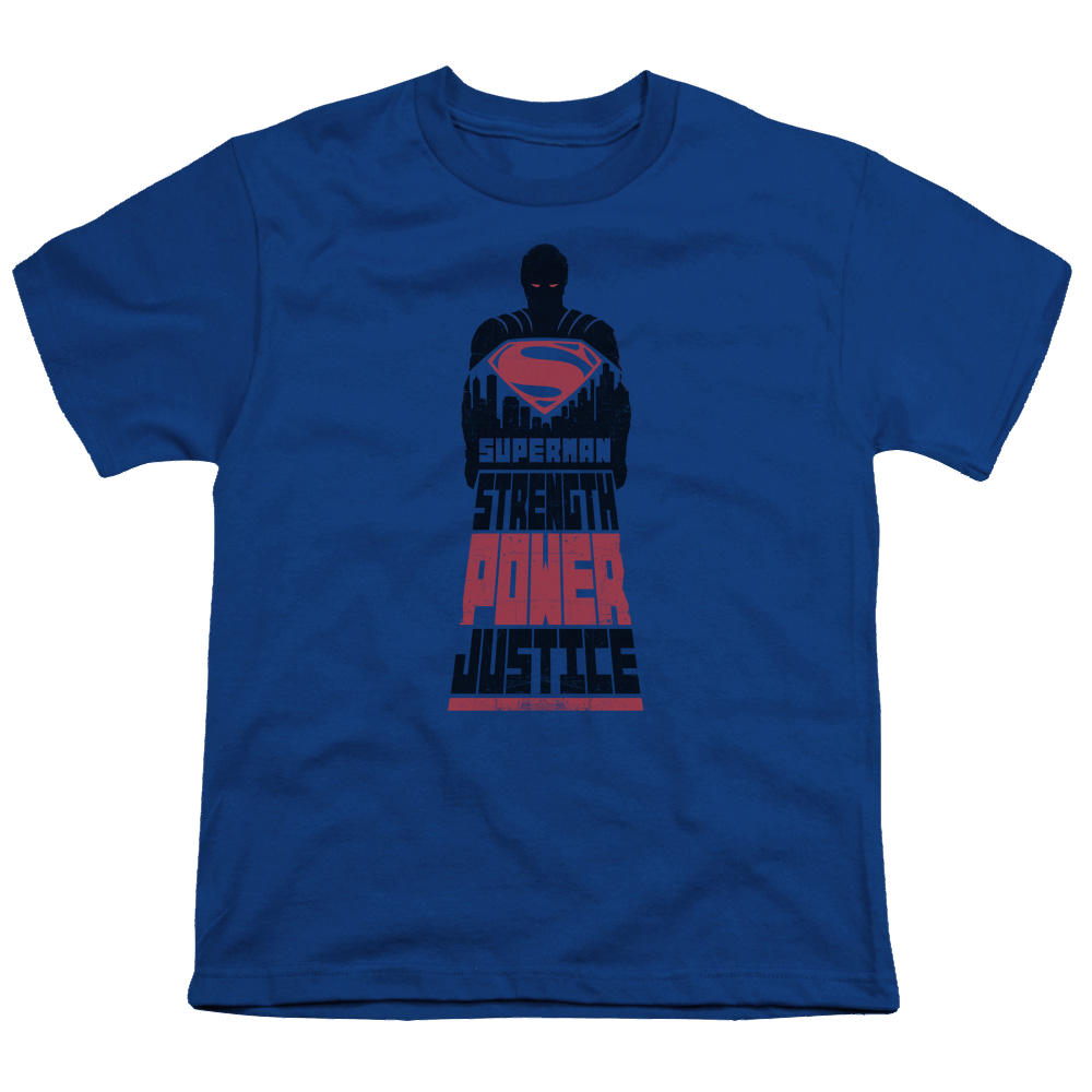 Batman v Superman Super Justice - Youth T-Shirt Youth T-Shirt (Ages 8-12) Batman