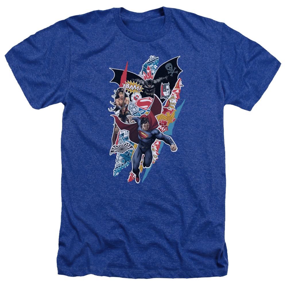 Batman v Superman Batman V Superman Ripped Trio - Men's Heather T-Shirt Men's Heather T-Shirt Batman