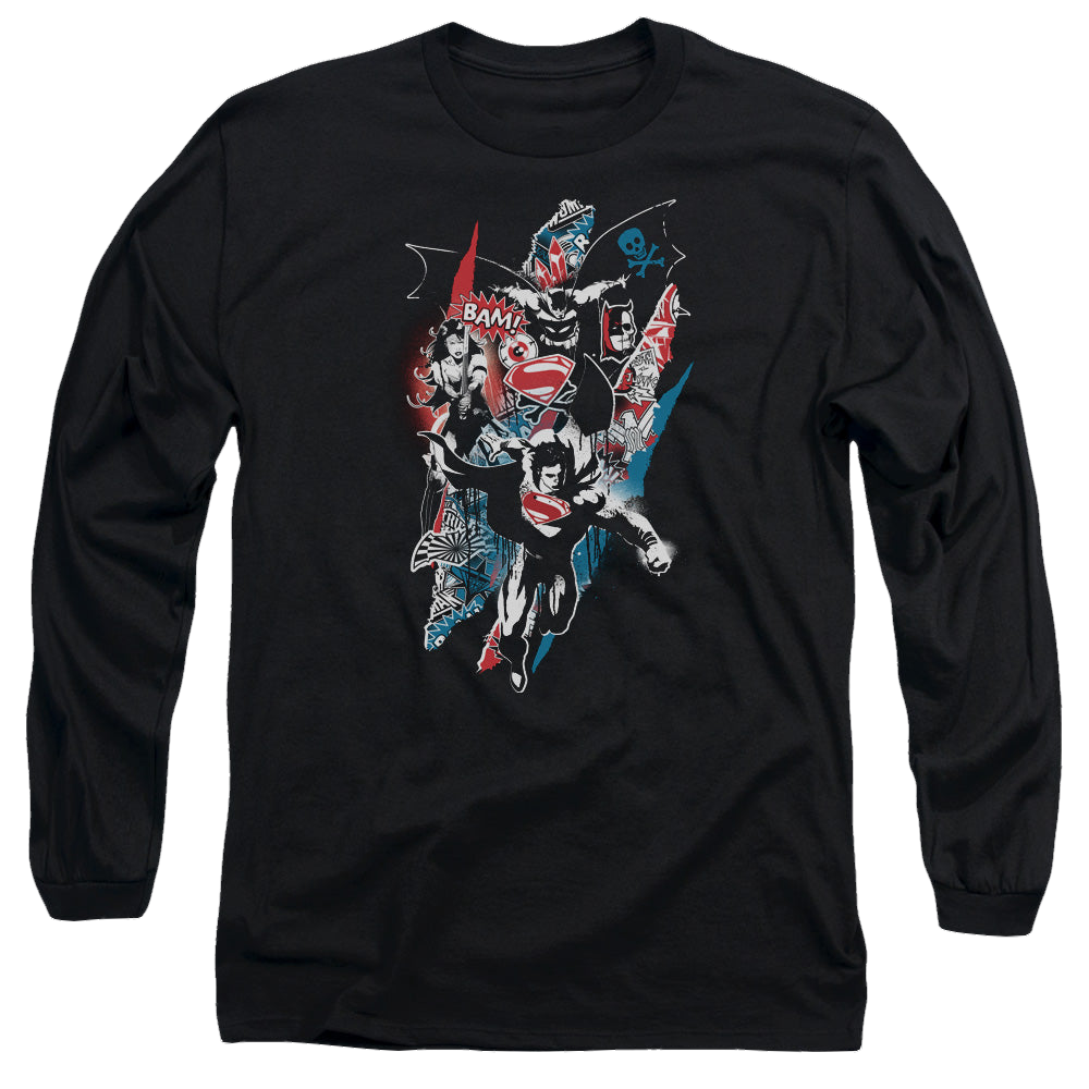 Batman v Superman Ripped Trio 2 - Men's Long Sleeve T-Shirt Men's Long Sleeve T-Shirt Batman