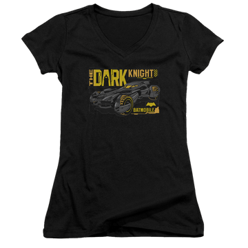 Batman v Superman Mobil Dark Knight - Juniors V-Neck T-Shirt Juniors V-Neck T-Shirt Batman