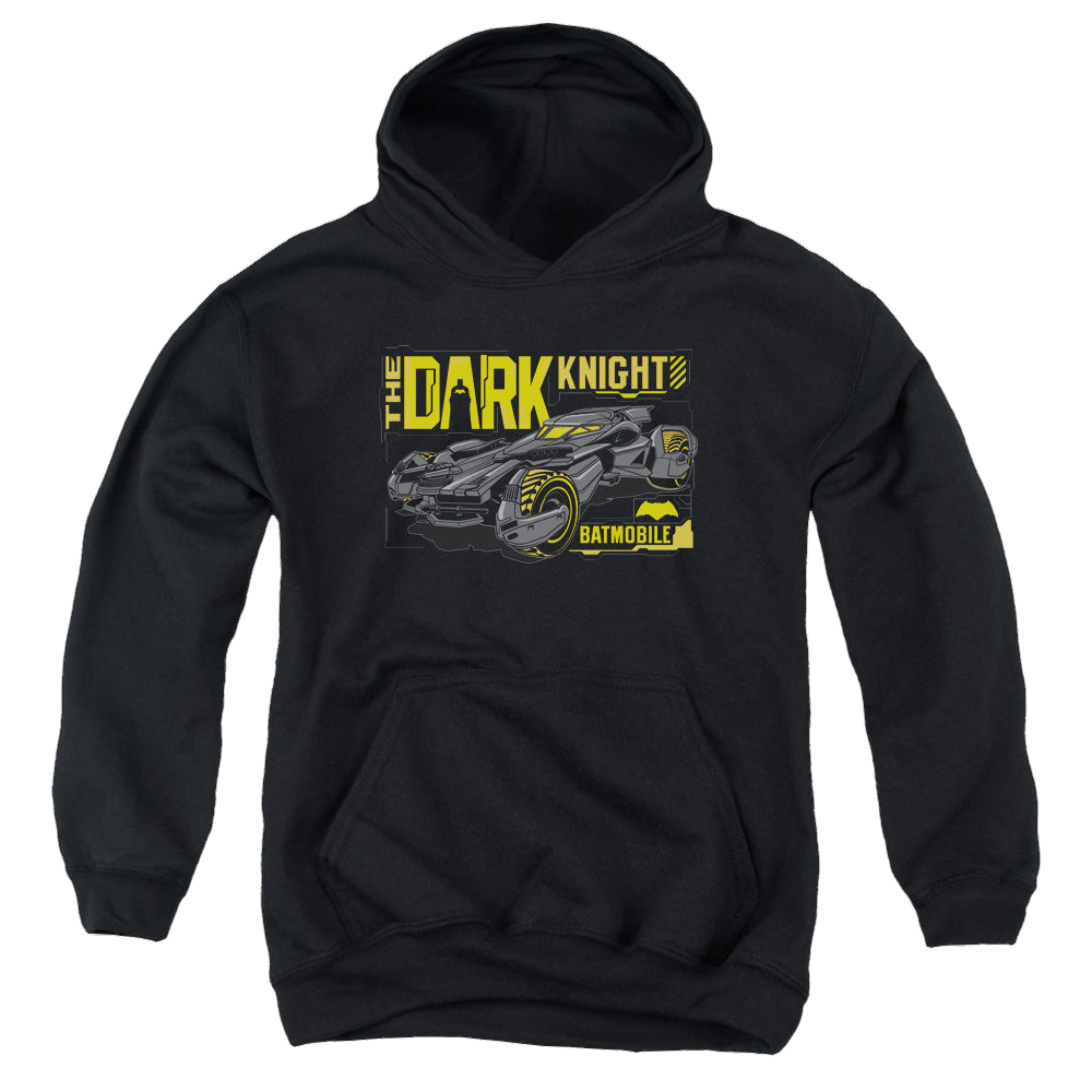 Batman v Superman Mobil Dark Knight - Youth Hoodie Youth Hoodie (Ages 8-12) Batman