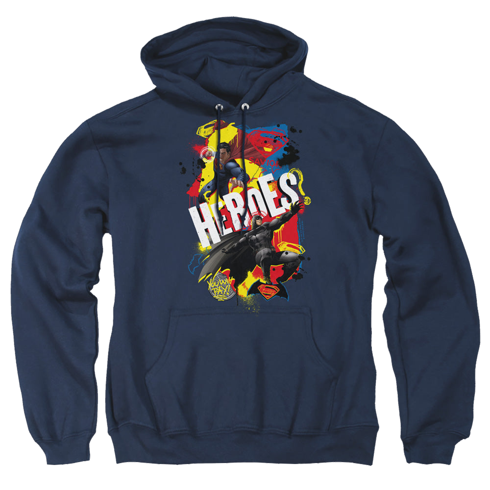 Batman v Superman Double Hero - Pullover Hoodie Pullover Hoodie Batman