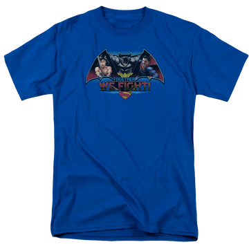 Royal men's regular fit t-shirt with Batman v Superman Together We Fight graphic