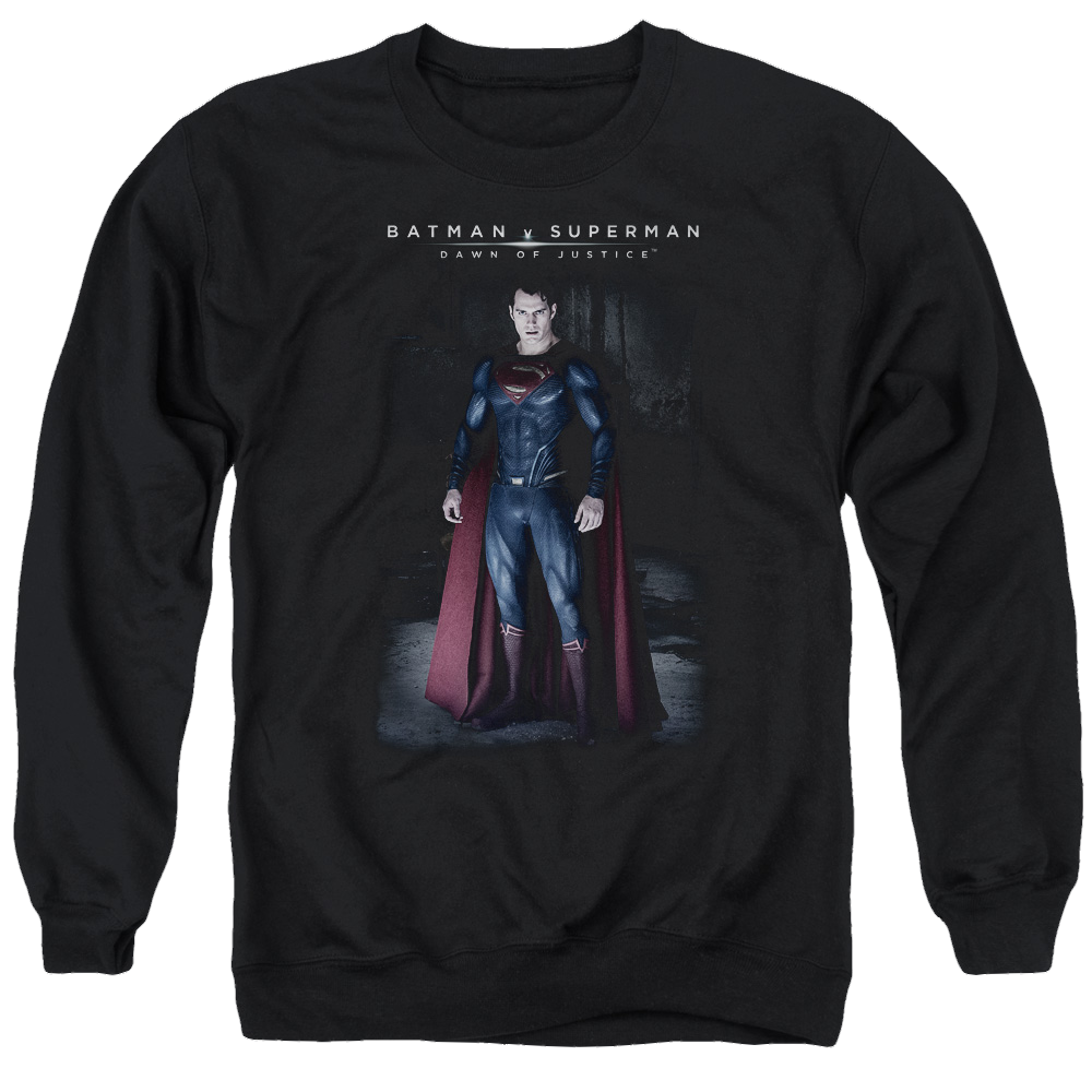Batman v Superman Stand Tall - Men's Crewneck Sweatshirt Men's Crewneck Sweatshirt Batman