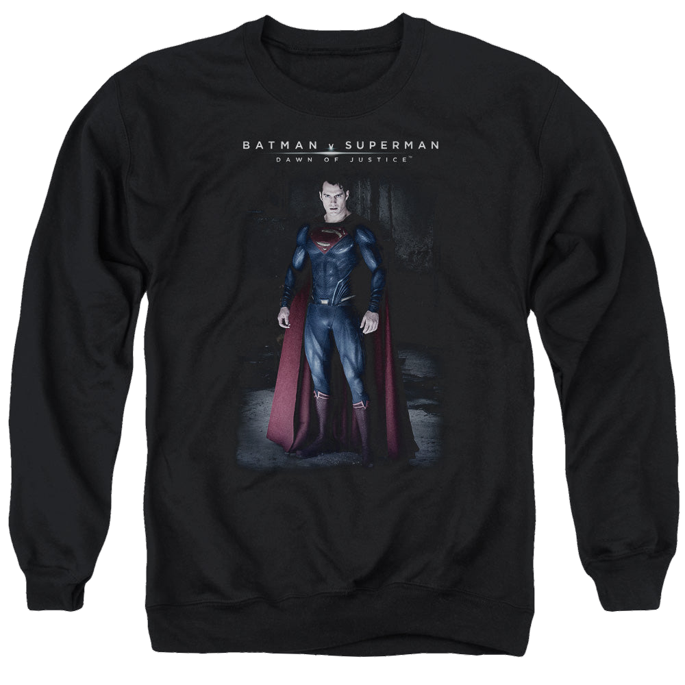 Batman v Superman Stand Tall - Men's Crewneck Sweatshirt Men's Crewneck Sweatshirt Batman