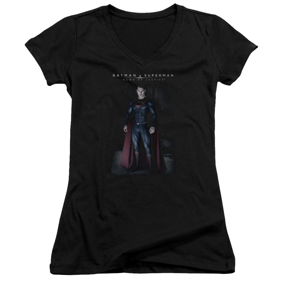 Batman v Superman Stand Tall - Juniors V-Neck T-Shirt Juniors V-Neck T-Shirt Batman