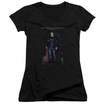 Batman v Superman Stand Tall - Juniors V-Neck T-Shirt Juniors V-Neck T-Shirt Batman